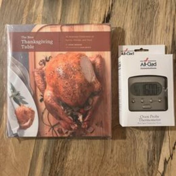 All Clad Oven Probe Thermometer & Thanksgiving Table Cookbook - Picture 1 of 4